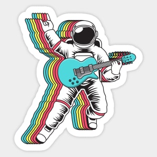 Astronaut Rock Star - Jam Session in Outer Space Sticker